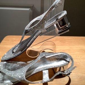 Adrianna Papell Sparkling Silver Sandals. Nw/o Box.  8M